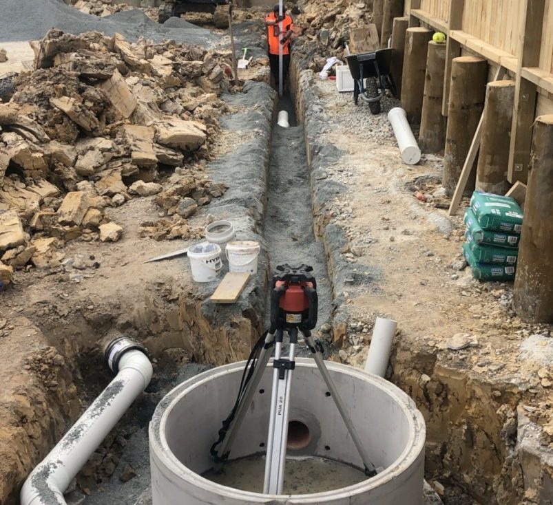 public works projects drain laying for public works projects